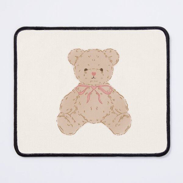 Item preview, Coquette Teddy Bear with Pink Bow and Heart Button Nose designed and sold by moonna designs.