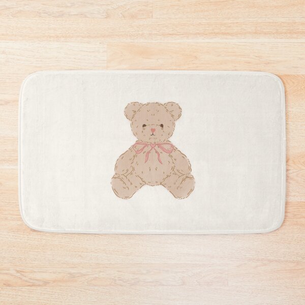 Item preview, Coquette Teddy Bear with Pink Bow and Heart Button Nose designed and sold by moonna designs.