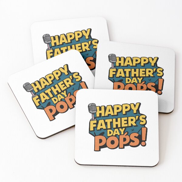 Item preview, Retro Comic Book Father's Day Art: Happy Father's Day, Pops! designed and sold by HahaHandlesHub.