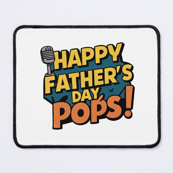 Item preview, Retro Comic Book Father's Day Art: Happy Father's Day, Pops! designed and sold by HahaHandlesHub.