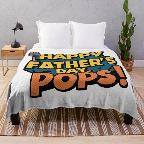 Item preview, Retro Comic Book Father's Day Art: Happy Father's Day, Pops! designed and sold by HahaHandlesHub.