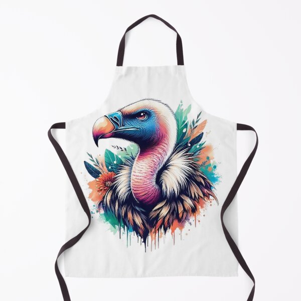 Item preview, A beautiful vulture with several colorful feathers in the background designed and sold by Marcoshop10.
