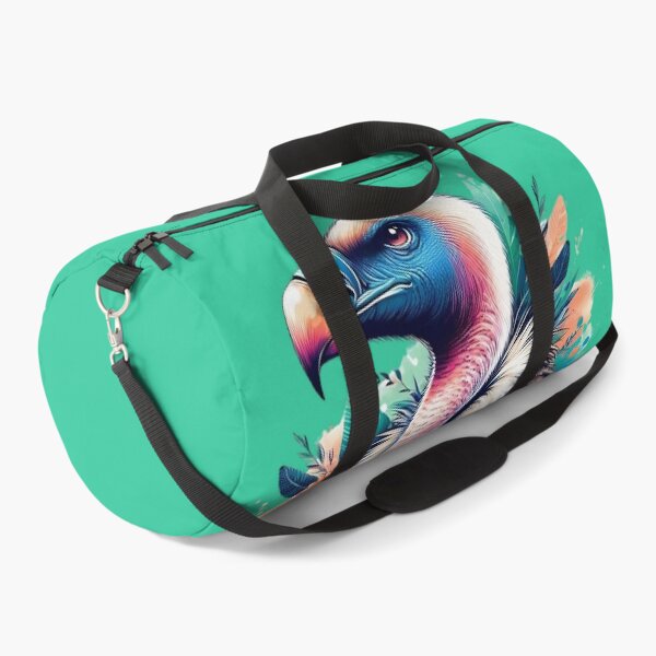 Item preview, A beautiful vulture with several colorful feathers in the background designed and sold by Marcoshop10.