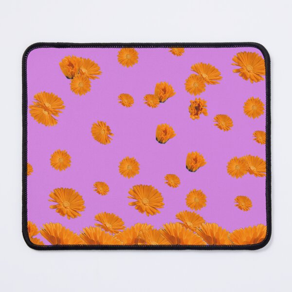 Item preview, Vibrant Orange Floral Pattern - Ideal for Shower Curtains, Pillows, Aprons, Duvets, and Comforters designed and sold by Suzana Djordjevic.