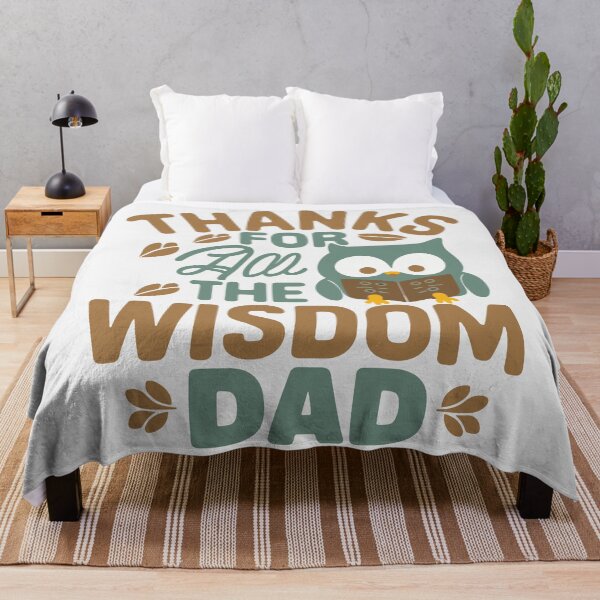 Item preview, Wise Dad Father's Day Gift: Thanks for All the Wisdom, Dad designed and sold by HahaHandlesHub.
