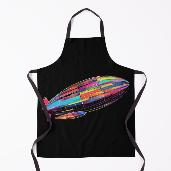 Item preview, Historical Zeppelin blimp airship colorful vibrant design designed and sold by Szkicerka.