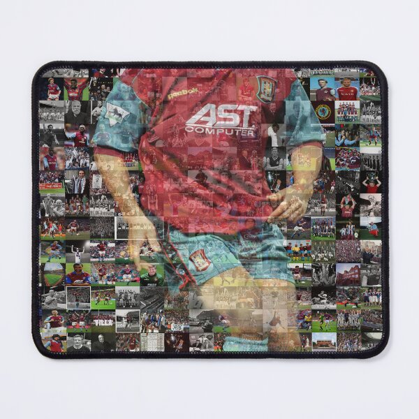Item preview, aston villa football club legends prints posters paul mcgrath mosaic designed and sold by madein1874.