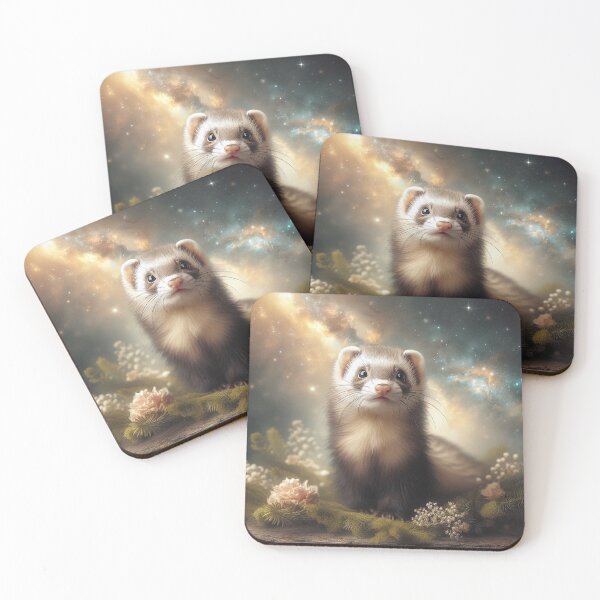 Item preview, Floral Field Ferret designed and sold by Furbulous Faces.