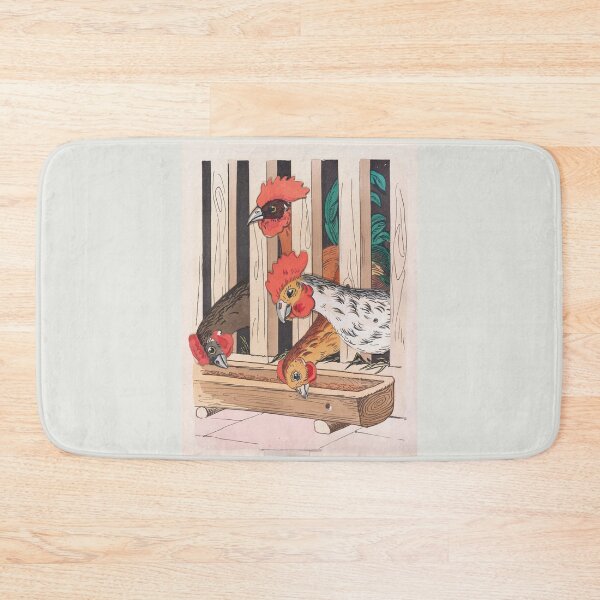 Item preview, The chickens  Vintage illustration designed and sold by Lacasadellora.
