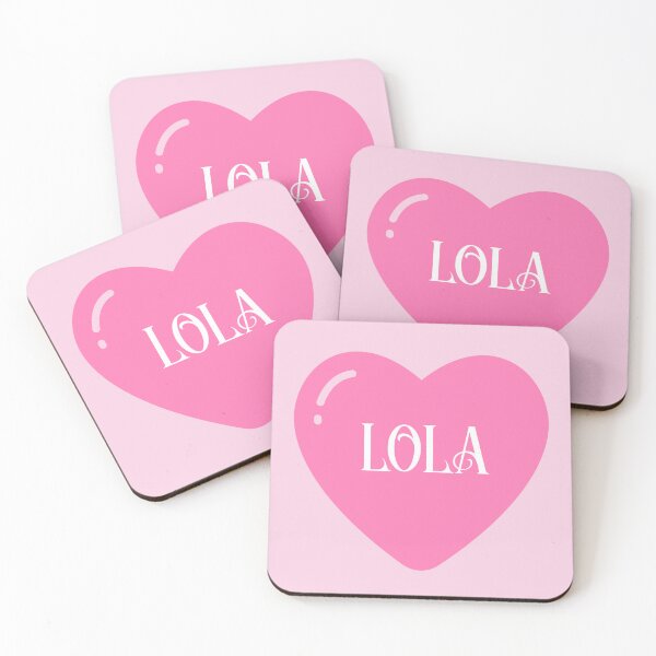 Item preview, Lola Name Girls Pink designed and sold by NameMatters.