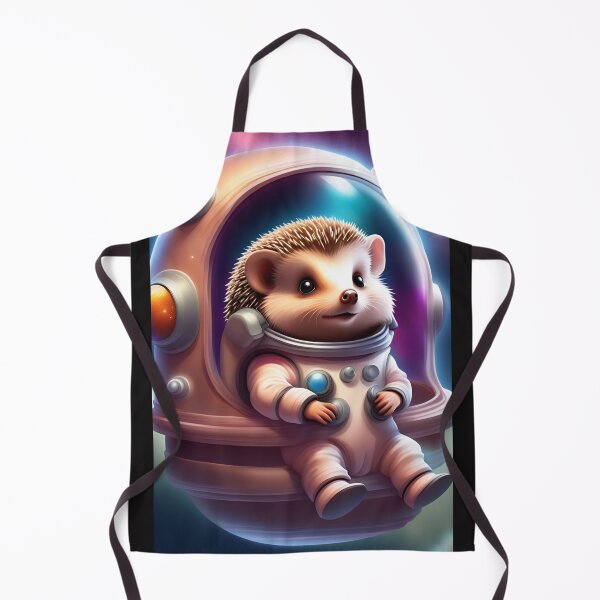 Item preview, A cute hedgehog in a spacesuit is floating in space designed and sold by Lurgi-Print.