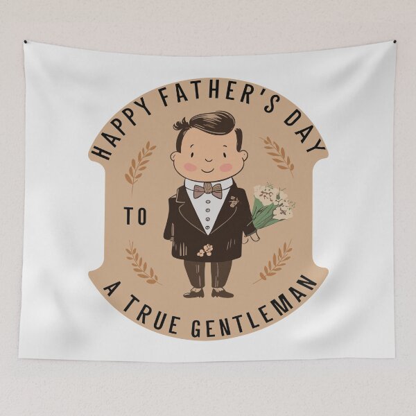Item preview, Elegant Gentleman: Happy Father's Day Art designed and sold by HahaHandlesHub.