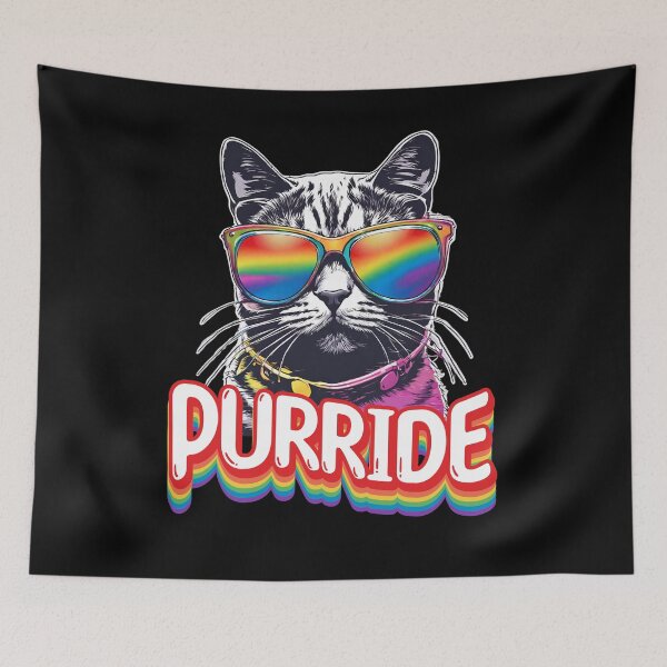 Item preview, Funny Cat Purride LGBTQ Gay Pride Rainbow Sunglasses Men Women LGBT designed and sold by MegiWu.