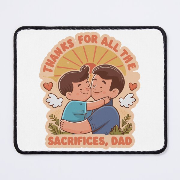 Item preview, Sacrifices of Love: Heartwarming Father's Day Art designed and sold by HahaHandlesHub.