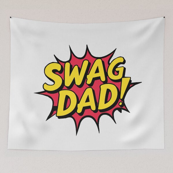 Item preview, Swag Dad Comic Typography: Vibrant Father's Day Art designed and sold by HahaHandlesHub.