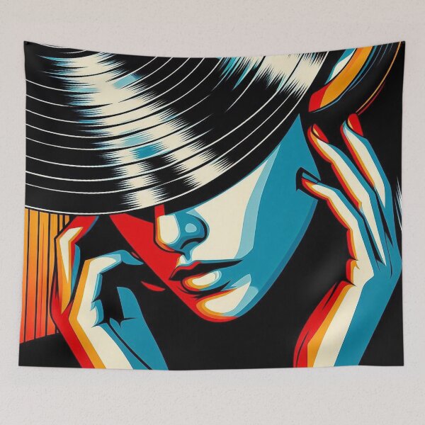 Item preview, Abstract Embrace of Colorful Mystery designed and sold by DJ-Portable.