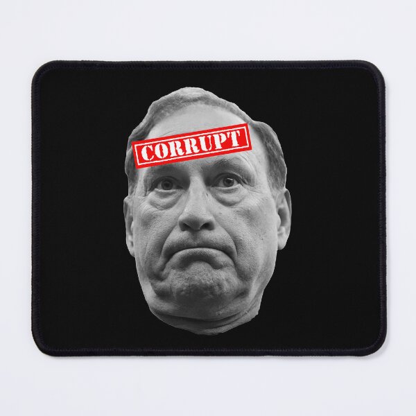 Item preview, Samuel Alito Corrupt (corrupt label bw) designed and sold by Thelittlelord.