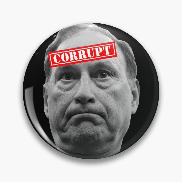 Item preview, Samuel Alito Corrupt (corrupt label bw) designed and sold by Thelittlelord.