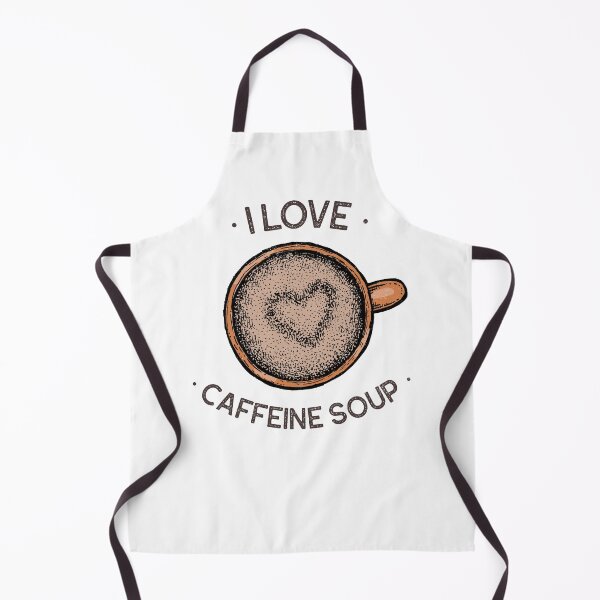 Item preview, I Love Caffeine Soup Heart Froth designed and sold by GrufTee.