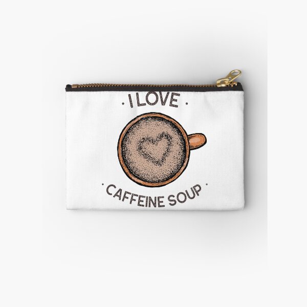 Item preview, I Love Caffeine Soup Heart Froth designed and sold by GrufTee.
