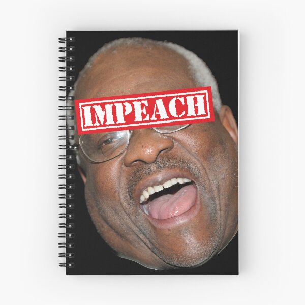 Item preview, Clarence Thomas Corrupt (impeach label) designed and sold by Thelittlelord.