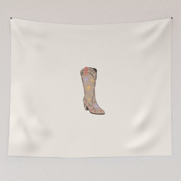Item preview, Colorful Cowgirl Boots with Hearts and Stars designed and sold by moonna designs.