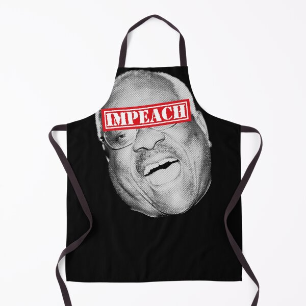 Item preview, Clarence Thomas Corrupt (impeach label bw) designed and sold by Thelittlelord.