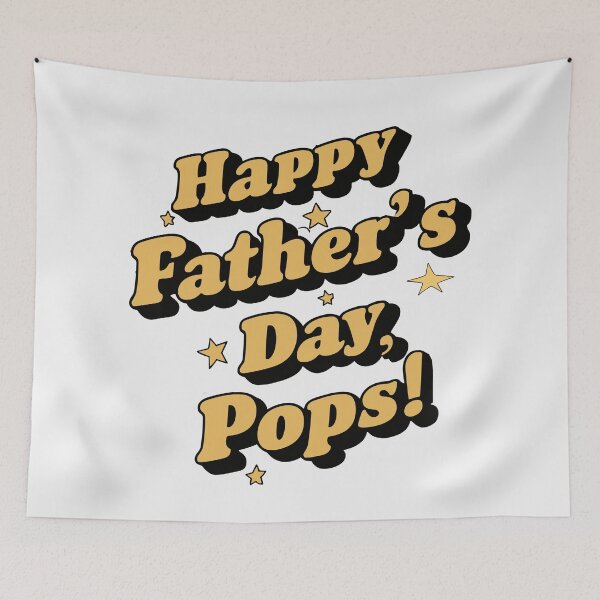 Item preview, Nostalgic Comic Strip Father's Day Art: Happy Father's Day, Pops! designed and sold by HahaHandlesHub.