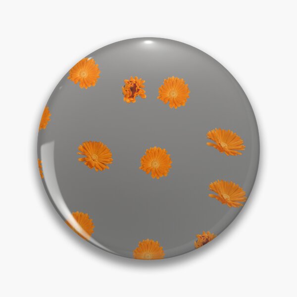 Item preview, Vibrant Orange Floral Pattern - Ideal for Shower Curtains, Pillows, Aprons, Duvets, and Comforters designed and sold by Suzana Djordjevic.