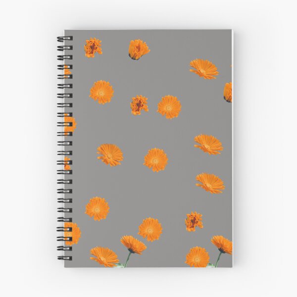 Item preview, Vibrant Orange Floral Pattern - Ideal for Shower Curtains, Pillows, Aprons, Duvets, and Comforters designed and sold by Suzana Djordjevic.