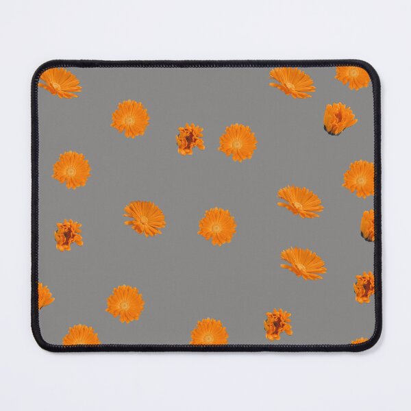 Item preview, Vibrant Orange Floral Pattern - Ideal for Shower Curtains, Pillows, Aprons, Duvets, and Comforters designed and sold by Suzana Djordjevic.