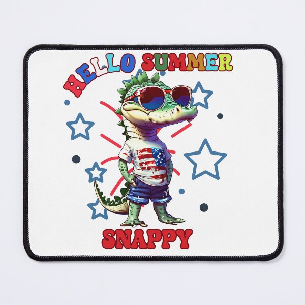 Item preview, Cute Cartoon Little Crocodile Flag America Summet Shirt designed and sold by khetchDesign.
