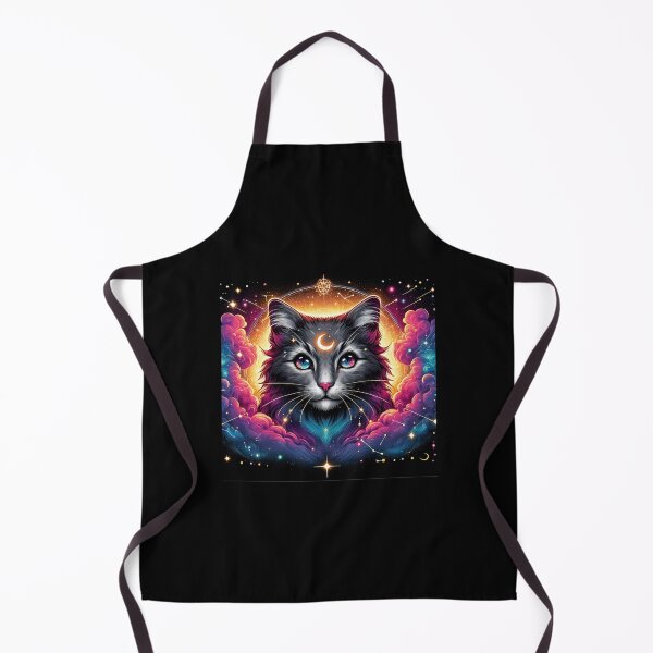 Item preview, Mystical Space Cat - Celestial Feline Art designed and sold by RetroPop23.