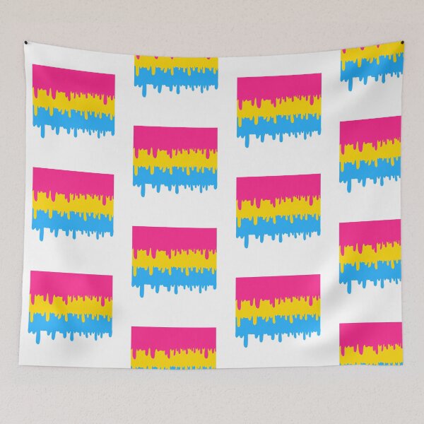 Item preview, Melting Pansexual Flag designed and sold by A4R0NN.