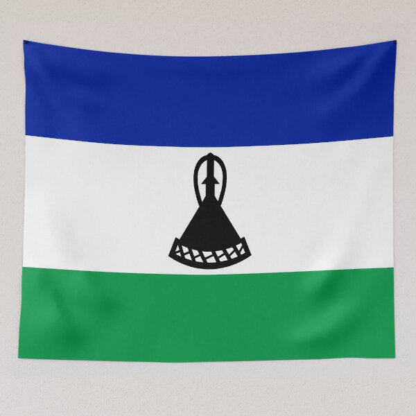 Item preview, National flag of Lesotho in South Africa designed and sold by Peter Etchells.