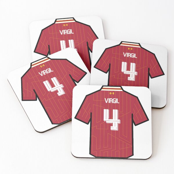 Item preview,  Virgil Van Dijk 2023/2024 Liverpool Home Shirt designed and sold by ArtForAllAges.
