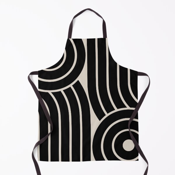 Item preview, Retro Style Geometric Minimal Design Black and Linen White designed and sold by tonymagnerart.