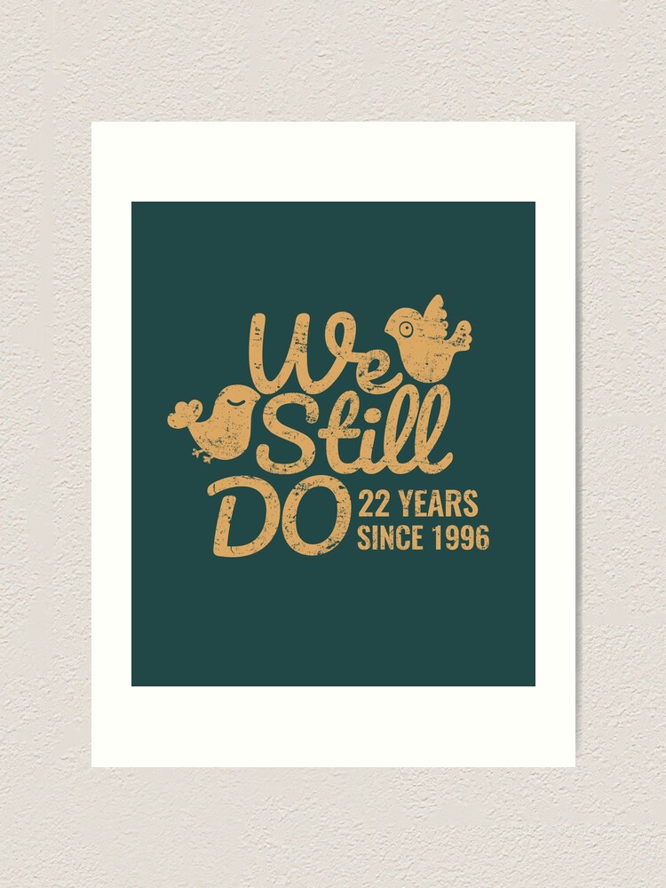 22nd Wedding Anniversary Gifts
 "22nd Wedding Anniversary Tee Twenty Two Years of Marriage