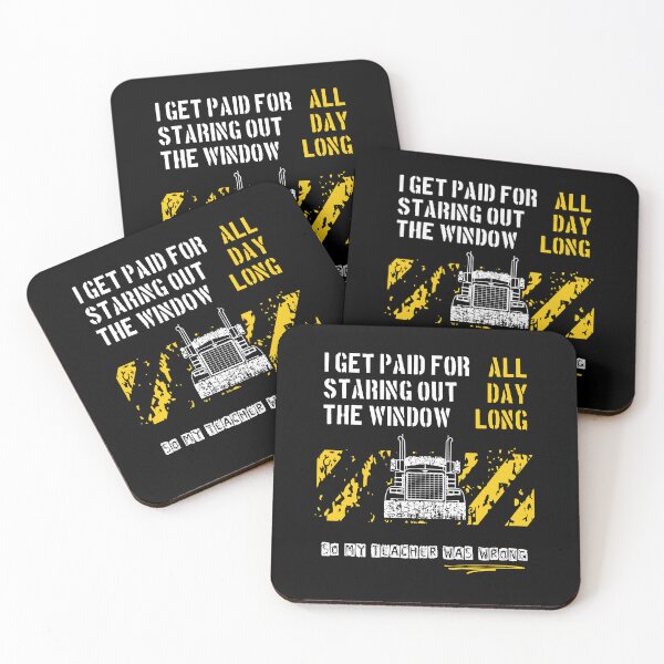 Item preview, Trucker Get Paid for Staring Out the Window designed and sold by peaktee.