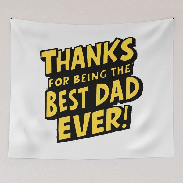 Item preview, Comic Book Style Father's Day Typography: Thanks for Being the Best Dad Ever! designed and sold by HahaHandlesHub.