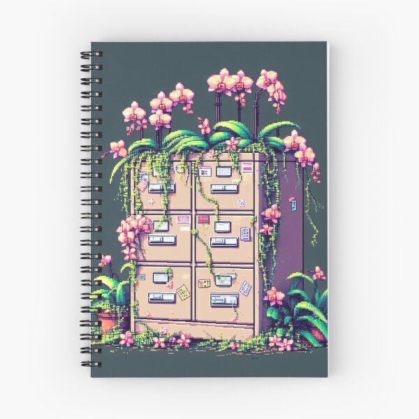 Item preview, Cute & Retro Pixel Art Filing Cabinet designed and sold by RetroRuins.
