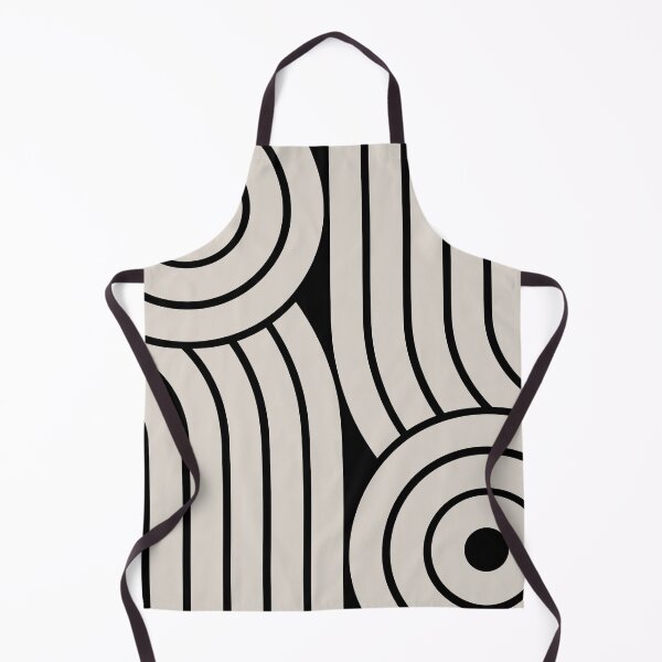 Item preview, Retro Style Geometric Minimal Design Black and Linen White designed and sold by tonymagnerart.