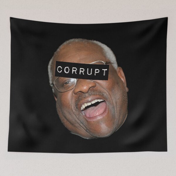 Item preview, Clarence Thomas Corrupt (corrupt label) designed and sold by Thelittlelord.