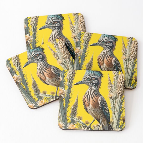 Item preview, Greater Roadrunner Surrounded By Yucca flower New Mexico State 1 designed and sold by taiche.