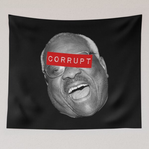 Item preview, Clarence Thomas Corrupt (corrupt label) designed and sold by Thelittlelord.