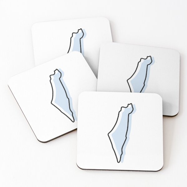 Item preview, Israel Map Outline Sticker Border designed and sold by OrangeLineDesigns.