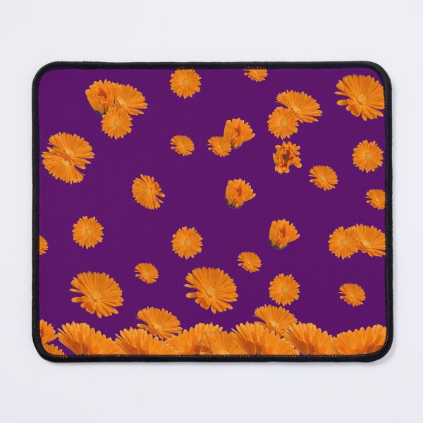 Item preview, Vibrant Orange Floral Pattern - Ideal for Shower Curtains, Pillows, Aprons, Duvets, and Comforters designed and sold by Suzana Djordjevic.