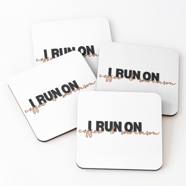 Item preview, I run on coffee & sarcasm I Funny Quotes iPhone Case Phone Case designed and sold by Sshmorr.