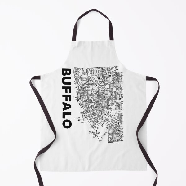 Item preview, Buffalo New York Map designed and sold by fiberandgloss.