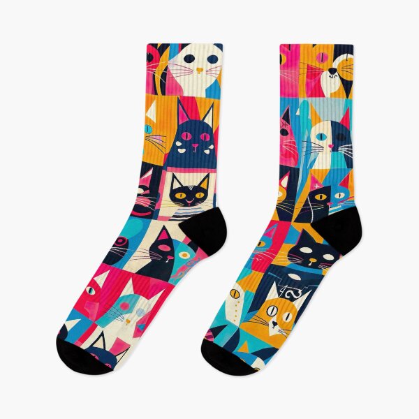 Item preview, Cubist Cats in Pop Art designed and sold by miss-keysmash.